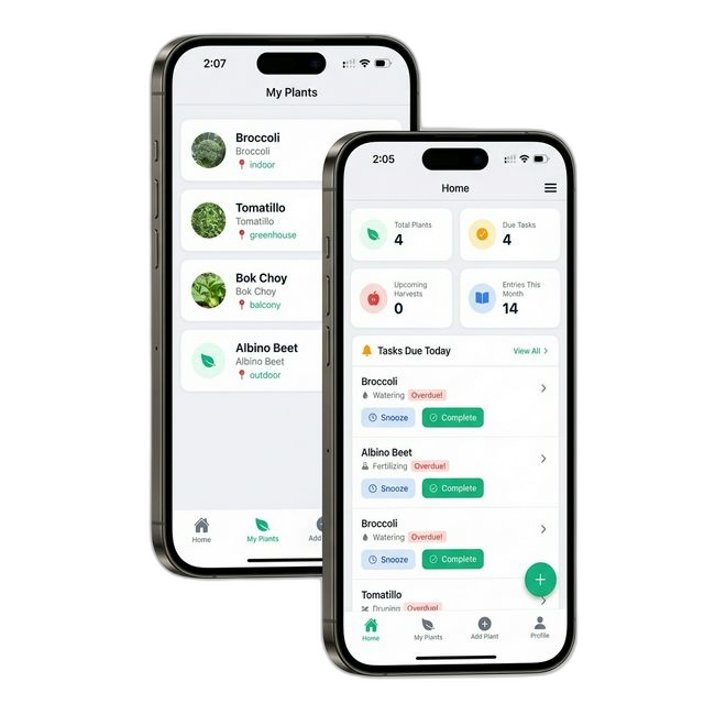 PlantHelper Mobile App for iOS and Android